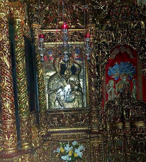 Η εικόνα της Παναγίας Εικοσιφοίνισσας στο τέμπλο του ναού ║ 𝐏𝐡𝐨𝐭𝐨 𝐛𝐲 𝐞𝐥.𝐰𝐢𝐤𝐢𝐩𝐞𝐝𝐢𝐚.𝐨𝐫𝐠